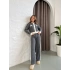 Elegant Line Triko Takım Koyu Gri