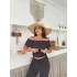 Gofre Kumaş Madonna Takım Gri