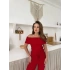 Gofre Kumaş Madonna Takım Kırmızı