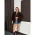 Oversize Salaş Teddy Peluş Ceket Kahve