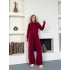 Taş/Işıltı İşlemeli Cool Casual Takım Bordo