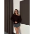 Tek Omuz Yarasa Kol Bluz Acı Kahve
