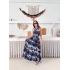 Zebra Vibe Bel Kuşaklı Elbise Lacivert
