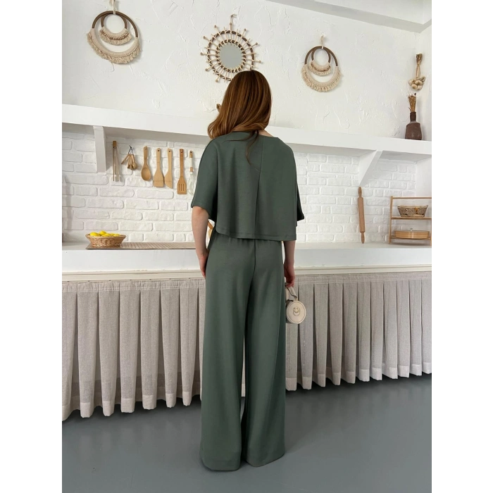 Modal Kumaş Rahat Kalıp Takım Yeşil