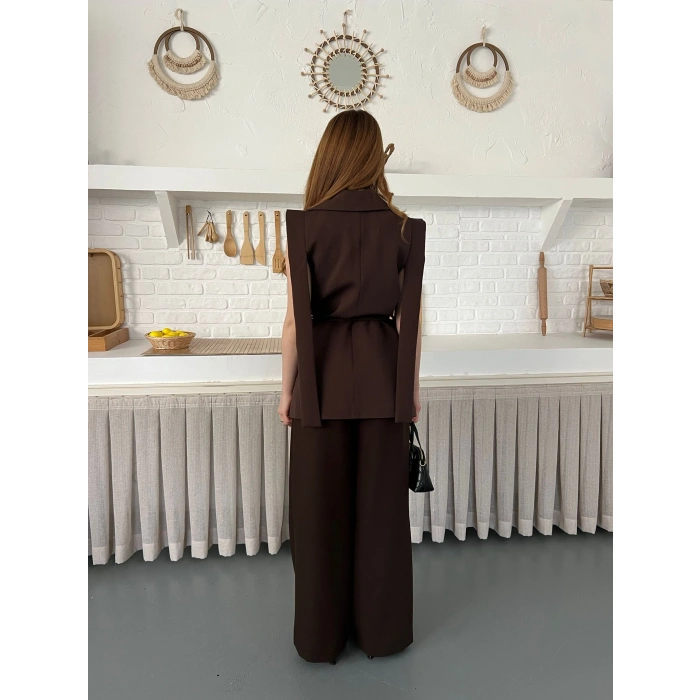 Belden Bağlamalı Özel Tasarım Takım Kahve