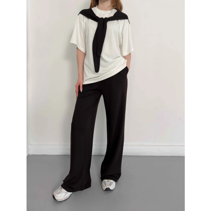 Oversize Tişörtlü Candy Mood Takım Siyah