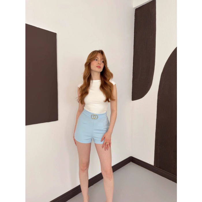 Kemer Detaylı Şort Bebemavisi