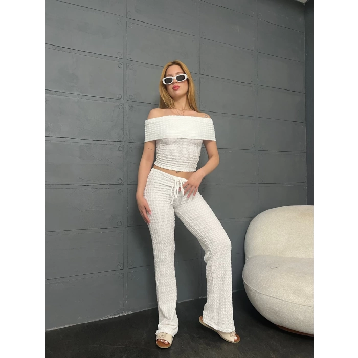 Bürümcük Madonna Takım Beyaz