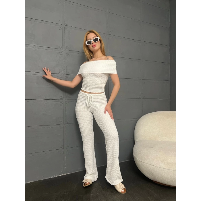 Bürümcük Madonna Takım Beyaz
