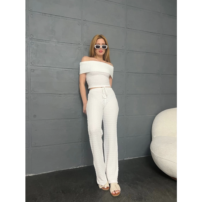 Bürümcük Madonna Takım Beyaz