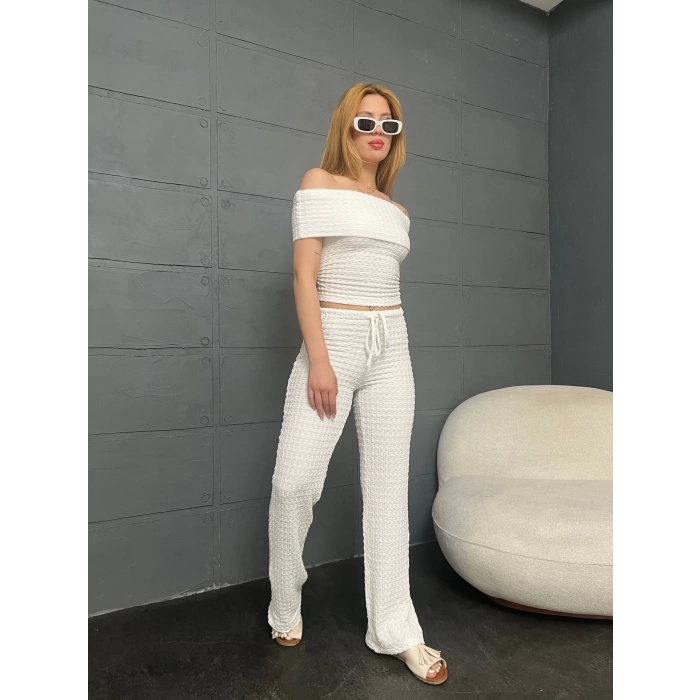 Bürümcük Madonna Takım Beyaz