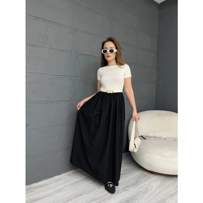 Garnili Prenses Elbise Siyah