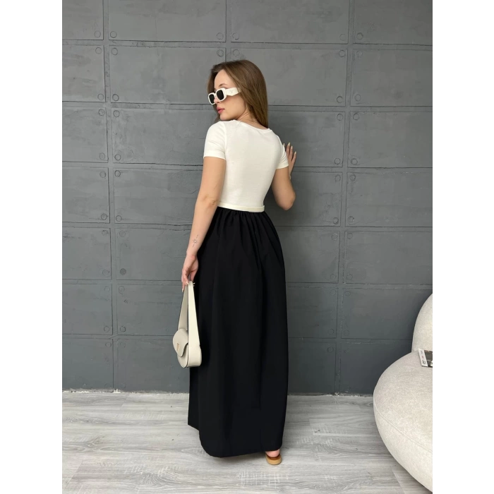 Garnili Prenses Elbise Siyah
