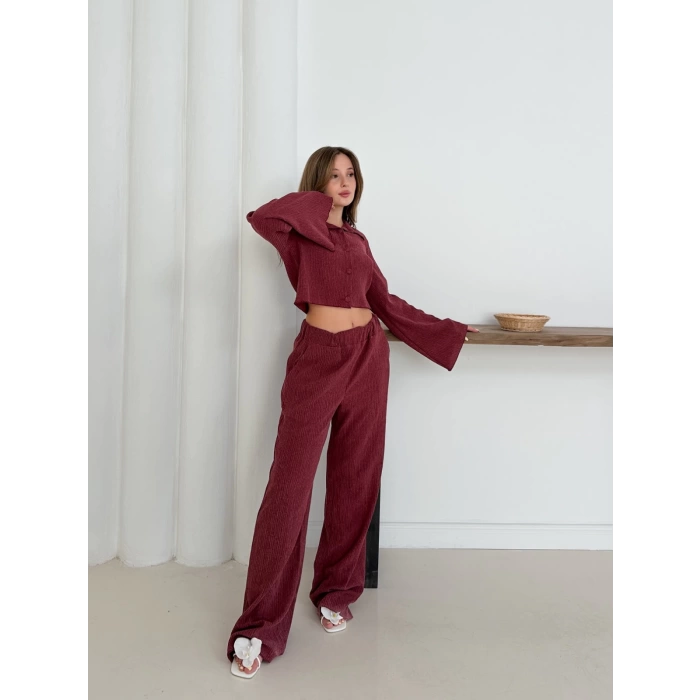 İkili Olive Dream Takım Bordo
