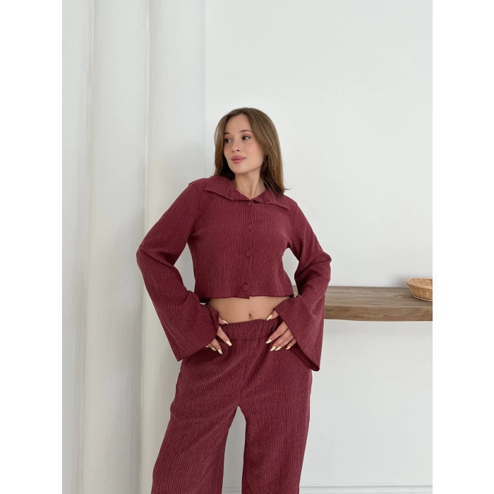 İkili Olive Dream Takım Bordo