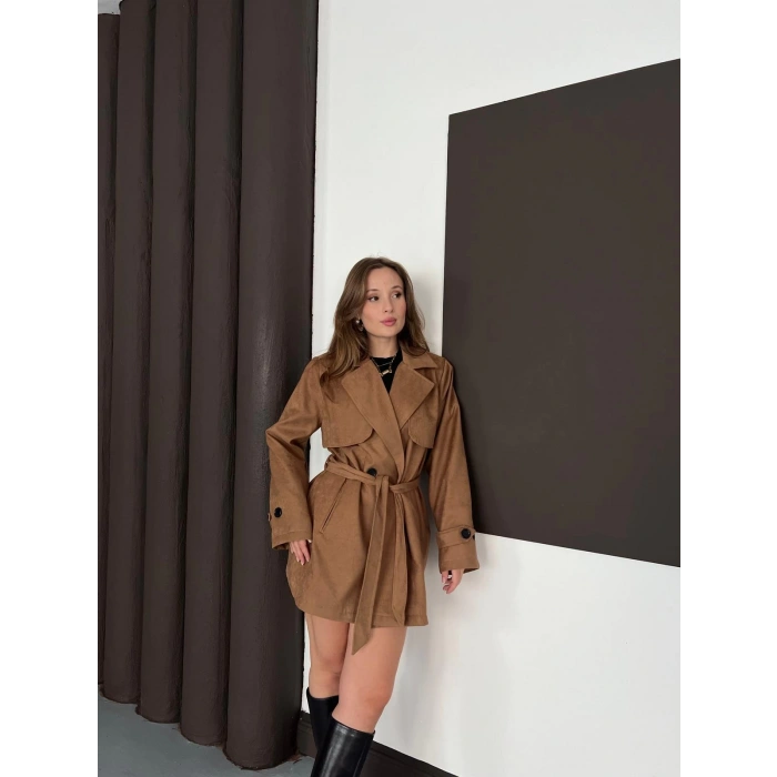 Kol Manteşli Nubuk Kaban Taba