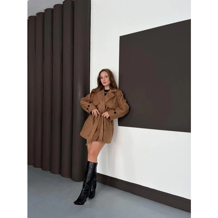 Kol Manteşli Nubuk Kaban Taba