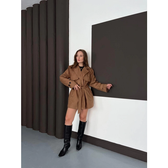 Kol Manteşli Nubuk Kaban Taba