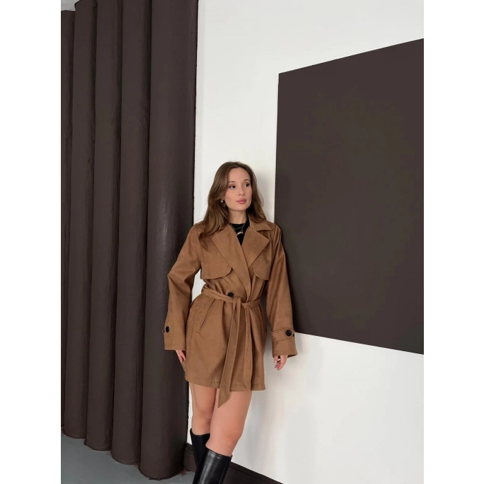 Kol Manteşli Nubuk Kaban Taba