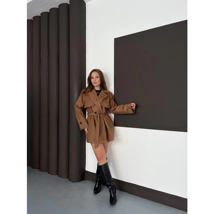 Kol Manteşli Nubuk Kaban Taba