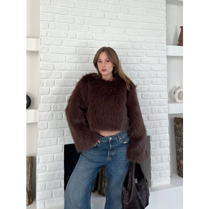 Peluş Kumaş Sweet Kahverengi