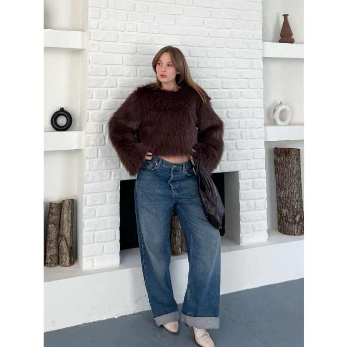 Peluş Kumaş Sweet Kahverengi
