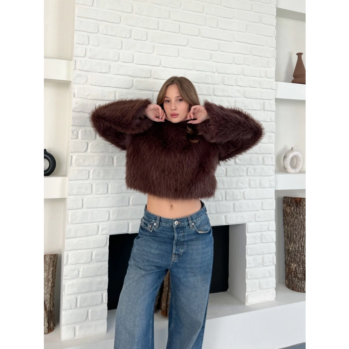 Peluş Kumaş Sweet Kahverengi