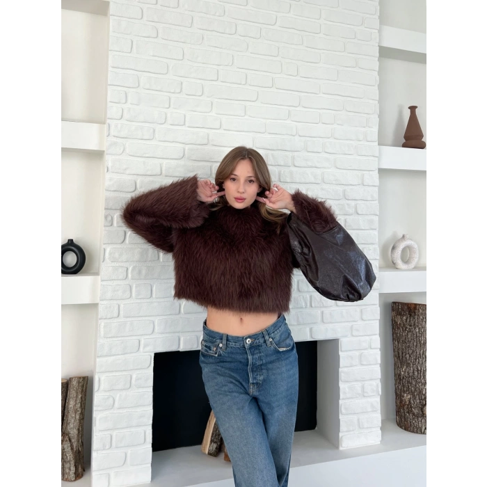Peluş Kumaş Sweet Kahverengi