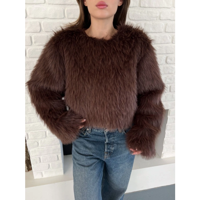 Peluş Kumaş Sweet Kahverengi