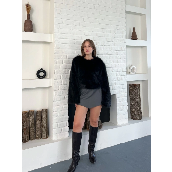 Peluş Kumaş Sweet Siyah