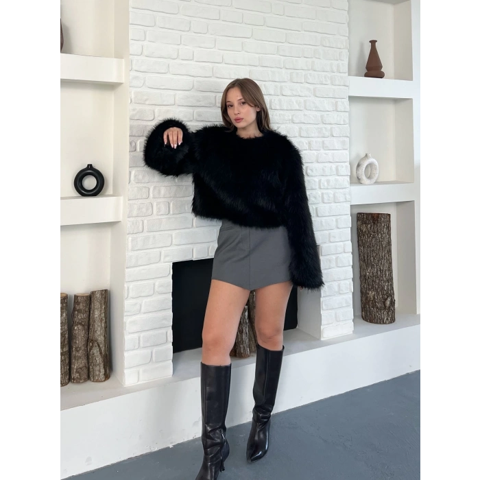 Peluş Kumaş Sweet Siyah