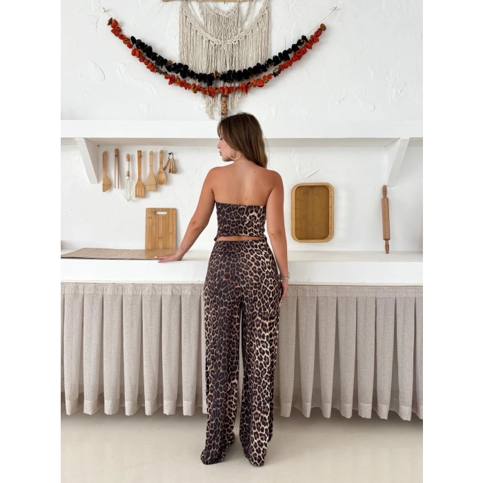 Leopar Desen Sandy Siyah