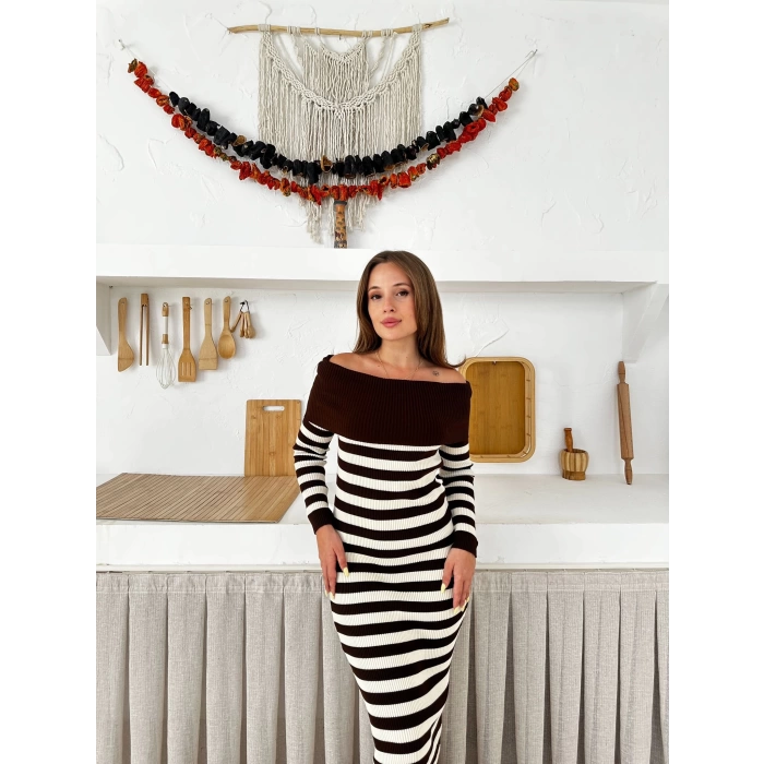Madonna Yaka Elegant Lines Kahverengi