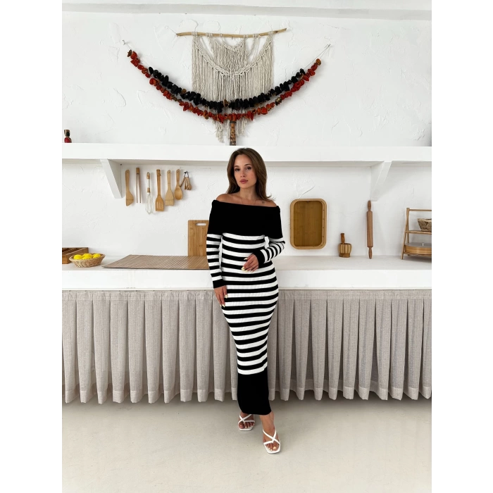 Madonna Yaka Elegant Lines Siyah