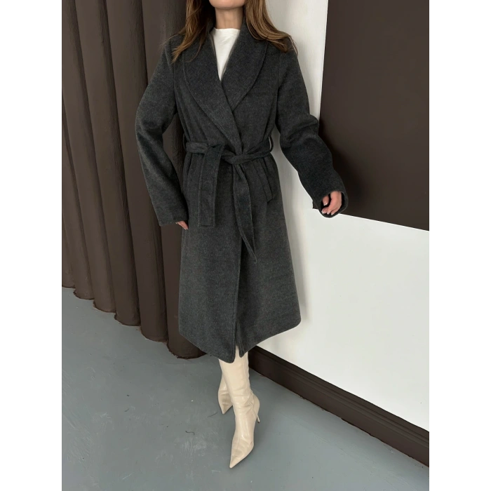 Moskov Kumaş Kuşaklı Kaban Antrasit