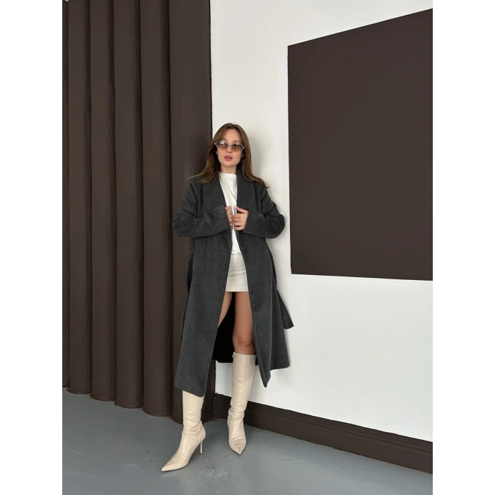 Moskov Kumaş Kuşaklı Kaban Antrasit