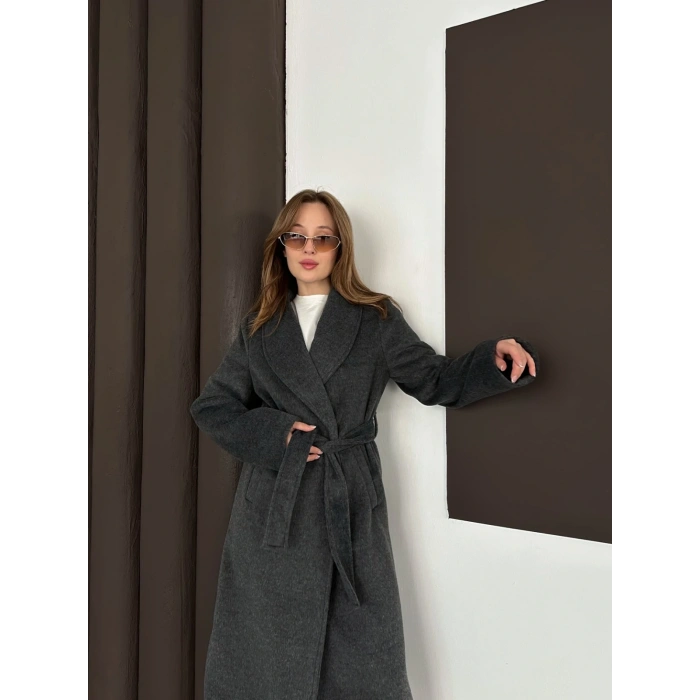 Moskov Kumaş Kuşaklı Kaban Antrasit