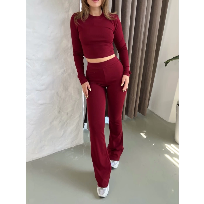 Parmak Geçirmeli Vibe Set Takım Bordo
