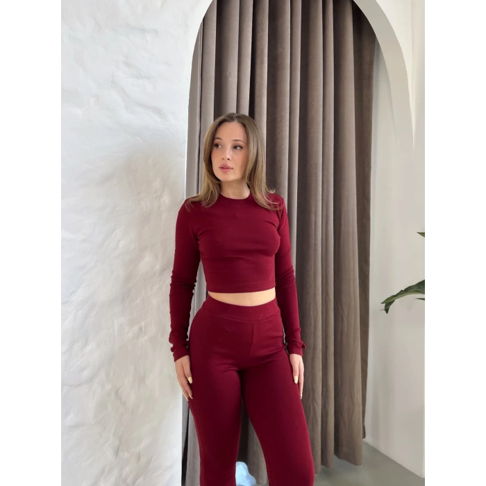Parmak Geçirmeli Vibe Set Takım Bordo