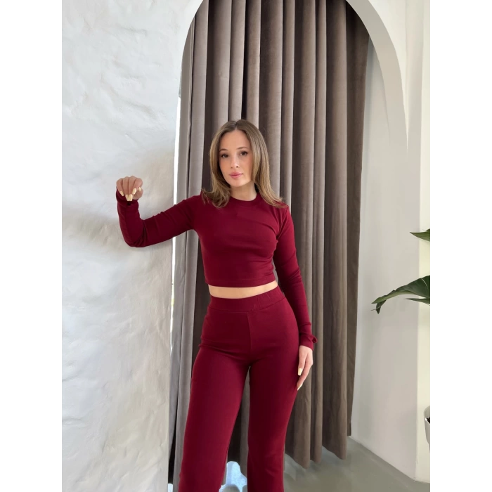 Parmak Geçirmeli Vibe Set Takım Bordo
