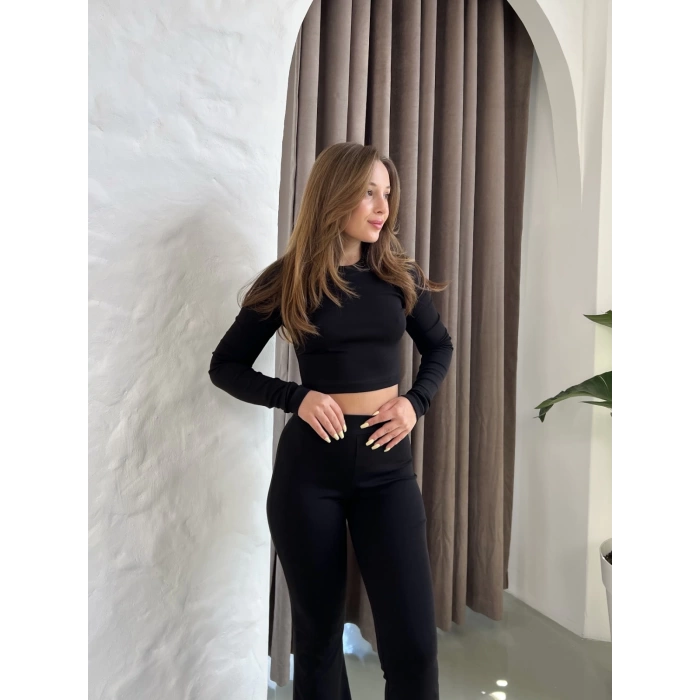 Parmak Geçirmeli Vibe Set Takım Siyah