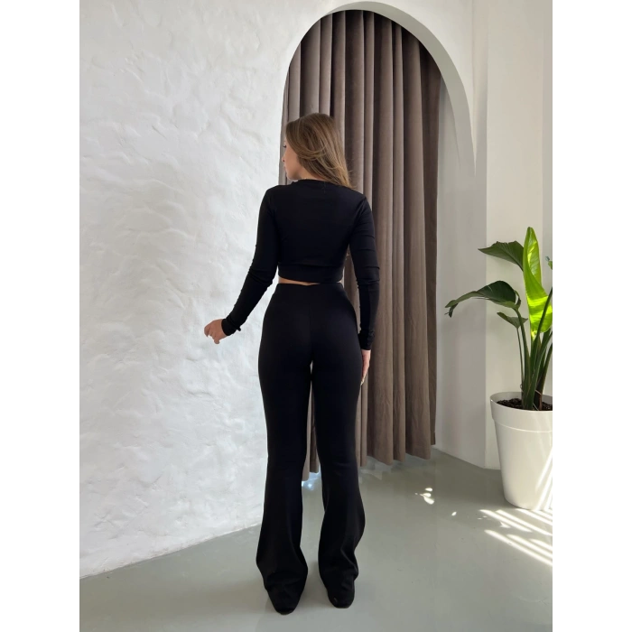 Parmak Geçirmeli Vibe Set Takım Siyah