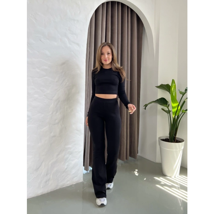 Parmak Geçirmeli Vibe Set Takım Siyah