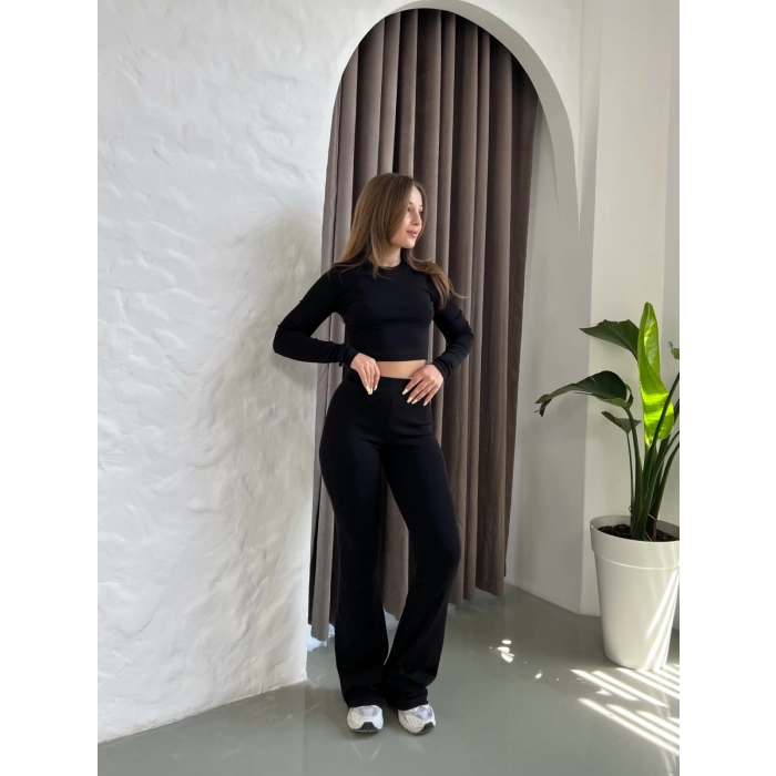 Parmak Geçirmeli Vibe Set Takım Siyah