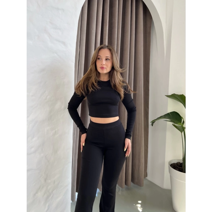 Parmak Geçirmeli Vibe Set Takım Siyah