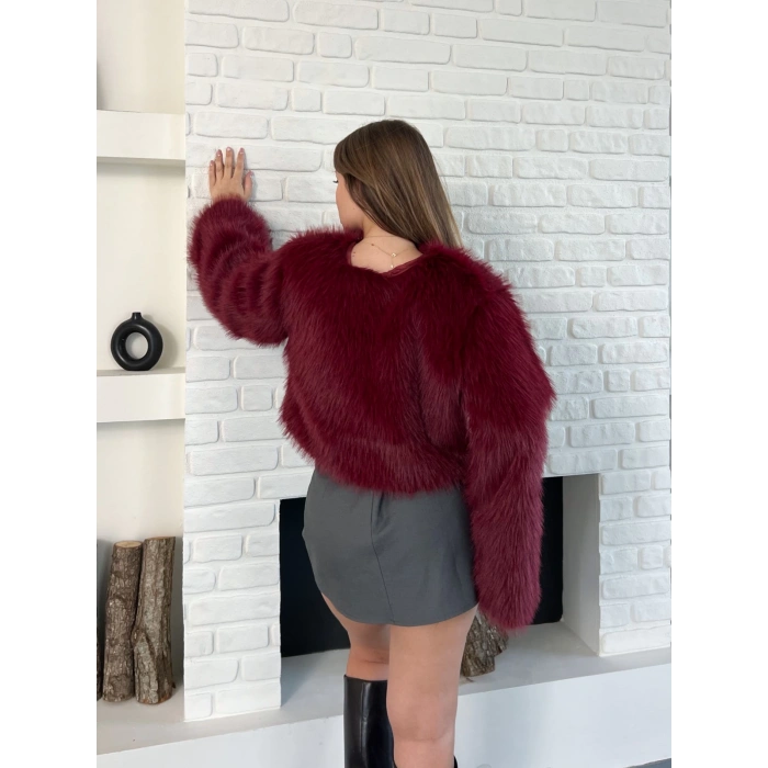 Peluş Kumaş Sweet Bordo