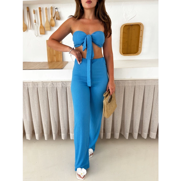 Straplez Bella Takım Mavi