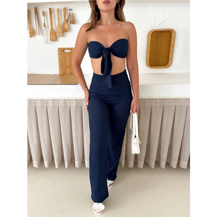Straplez Bella Takım Lacivert