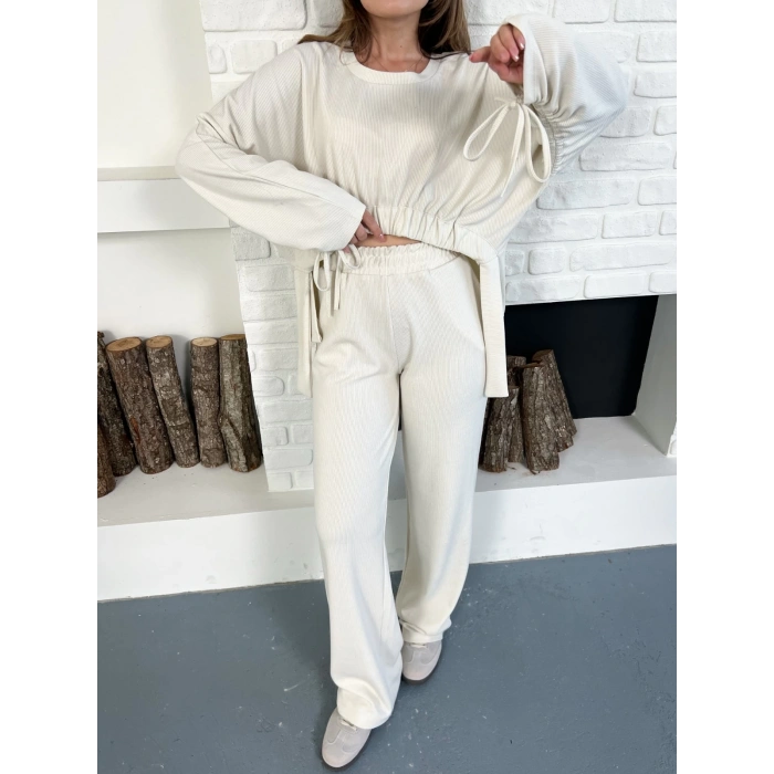 Tasarım İkili Set Ekru