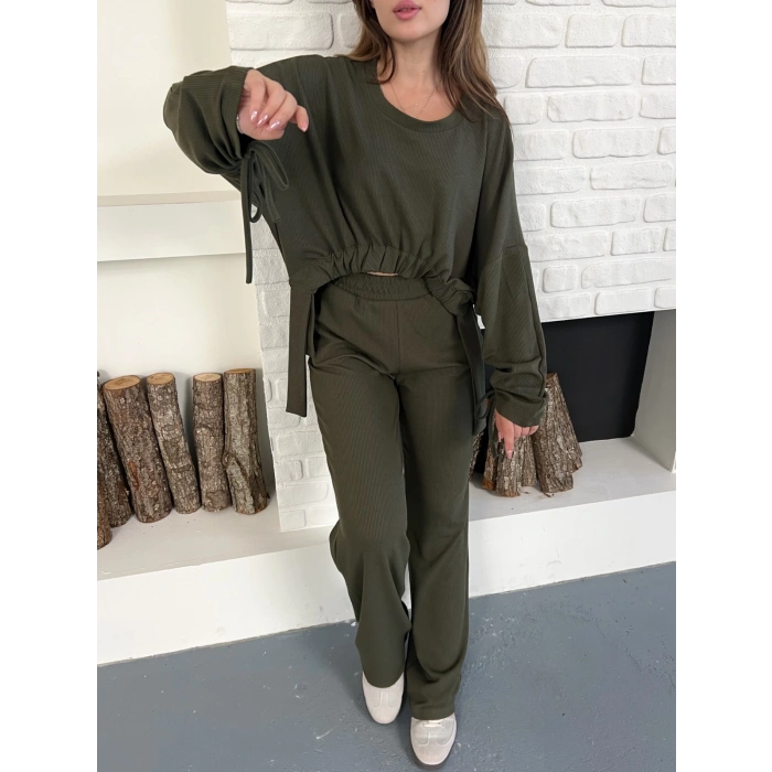 Tasarım İkili Set Haki